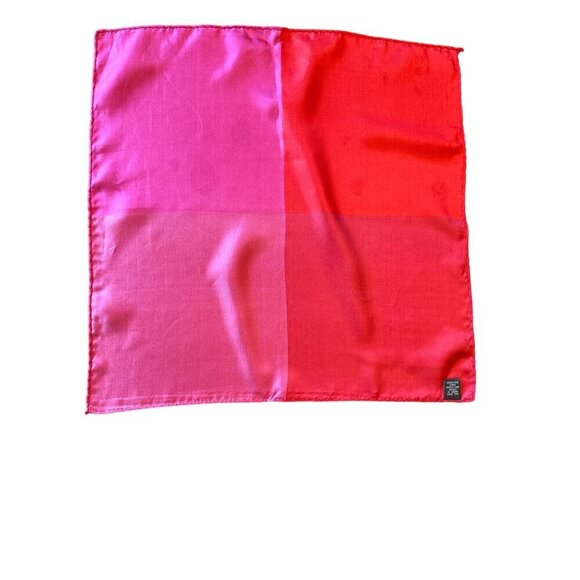 Red Silk Pocket Square Made In China 12x12 Inches - Picture 1 of 5